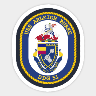 USS Arleigh Burke (DDG-51) wo Txt Sticker